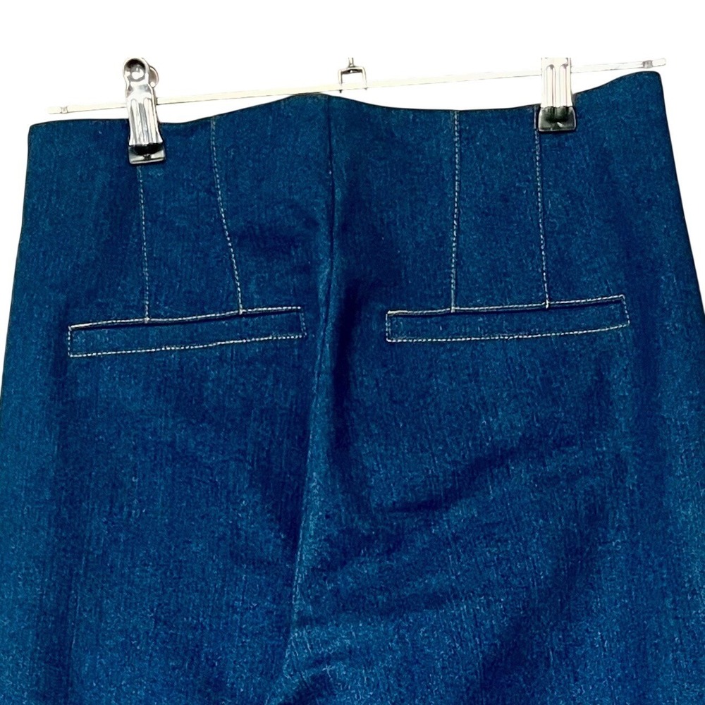 Jason Wu Wide Leg Denim Jeans High Waist Dark Wash Career Casual Size 4 - Picture 7 of 7